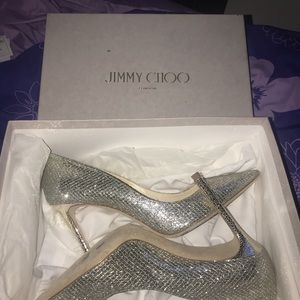 Jimmy Choo Glitter Pumps.